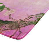FRÜHSTÜCK UND BLUME BAUM Pink Fuchsia Schneidebrett (Ecke)