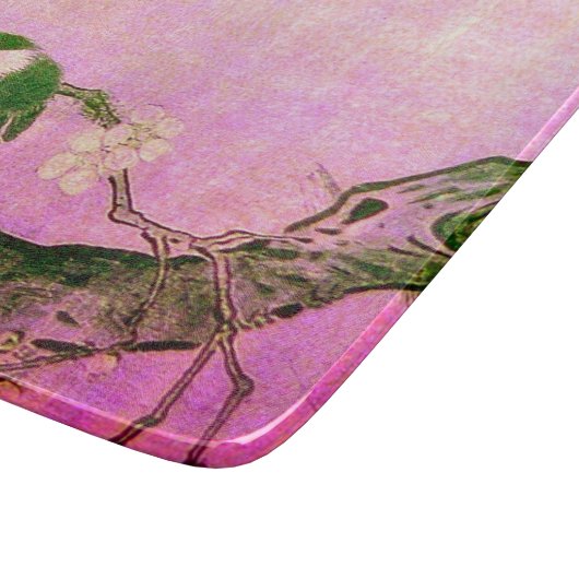 FRÜHSTÜCK UND BLUME BAUM Pink Fuchsia Schneidebrett (Ecke)