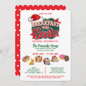 Frühstück und Foto mit Santa Einladung (Vorne/Hinten)