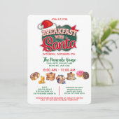 Frühstück und Foto mit Santa Einladung (Stehend Vorderseite)