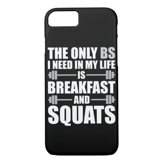 Frühstück und Squats - Bodybuilding Workout Case-Mate iPhone Hülle (Rückseite)