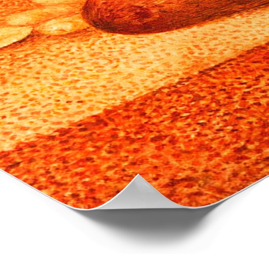 FRÜHSTÜCK UND WEISSE BLUME POSTER (Ecke)