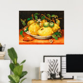 FRÜHSTÜCK UND WEISSE BLUME POSTER (Heimbüro)