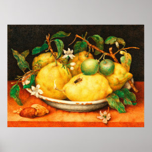 FRÜHSTÜCK UND WEISSE BLUME POSTER