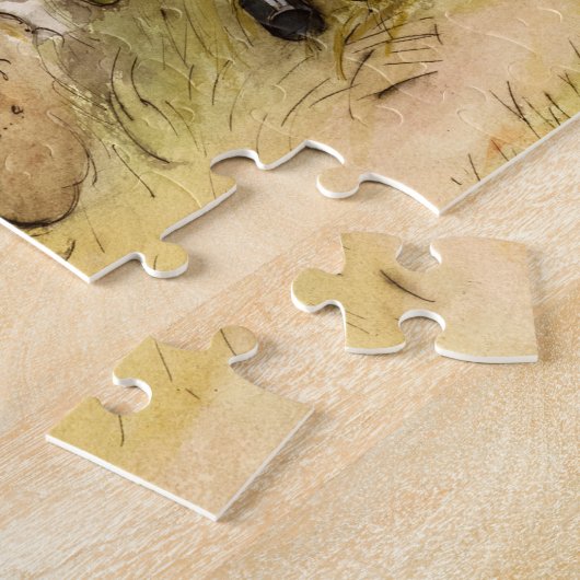 Frühstück unter der "Big Birch", 1895 von Larsson Puzzle (Seite)