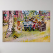 Frühstück unter der Birch - Carl Larsson Print Poster (Vorne)