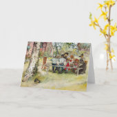 Frühstück unter der großen Birke durch Carl Karte (Gelbe Blume)