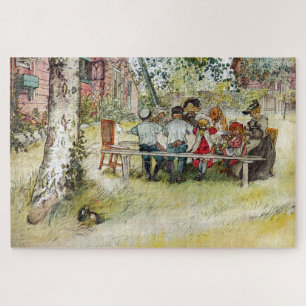 Frühstück unter der großen Birke von Carl Larss Puzzle