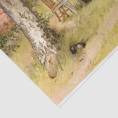 Frühstück unter der großen Birke von Carl Larsson Seidenpapier (Ausschnitt)