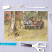 Frühstück unter der großen Birke von Carl Larsson Seidenpapier (Handwerk)
