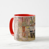 Frühstück unter der großen Birke von Carl Larsson Tasse (Vorderseite Links)