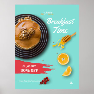 Frühstück Verkauf, Coffee Shop Frühstück Menü Poster