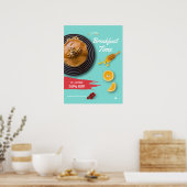 Frühstück Verkauf, Coffee Shop Frühstück Menü Poster (Küche)