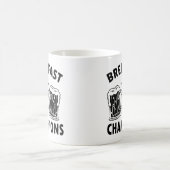 Frühstück von Champions lustiges Shirt von Männern Kaffeetasse (Mittel)