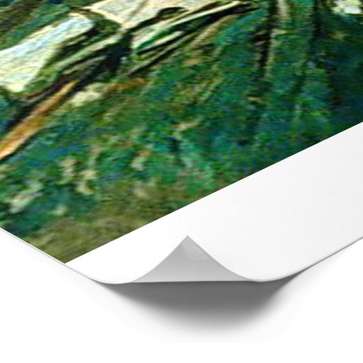 Frühstück von Claude Monet Poster (Ecke)