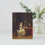 Frühstück von Gabriel Metsu Postkarte (Stehend Vorderseite)