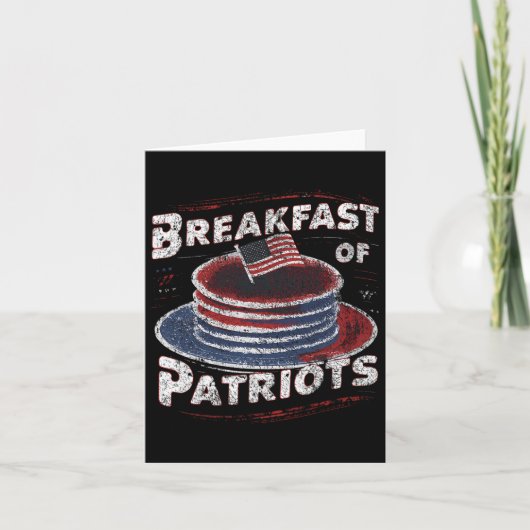 Frühstück von Patriots Pancake American Cake 4. Karte (Vorderseite)