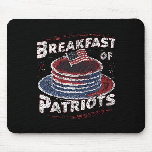 Frühstück von Patriots Pancake American Cake 4. Mousepad (Vorne)