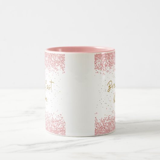 Frühstück Wein Funny Coffee Tasse (Mittel)