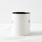 Frühstück Wein Funny Spaß Weinangebot Trendy Zweifarbige Tasse (Mittel)