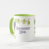 Frühstück Wein Funny Trendy Tasse (Vorderseite Links)