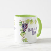 Frühstück Wein Funny Trendy Tasse (VorderseiteRechts)