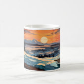 Frühstück, Winter und Sonne Kaffeetasse (Mittel)