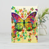 FRÜHSTÜCKE FARBEN FARBHAFTE NATUR EINLADUNG (Stehend Vorderseite)