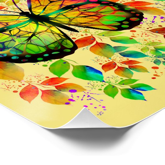 FRÜHSTÜCKE FARBEN FARBHAFTE NATUR POSTER (Ecke)