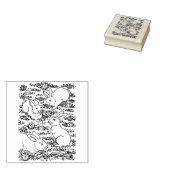 FRÜHSTÜCKE, OSTEREIER, BUNNEN IM MEADOW Niedlich Gummistempel (Stempel)