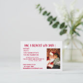 Frühstücken Sie mit Sankt Visitenkarte (Stehend Vorderseite)