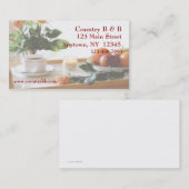 Frühstücks-Behälter-Visitenkarte Visitenkarte (Vorne/Hinten)