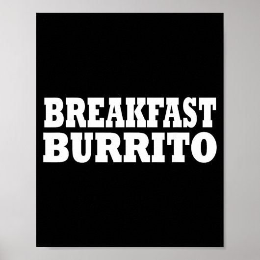Frühstücks-Burrito-Essen Halloween-Kostenüm-Party Poster (Vorne)
