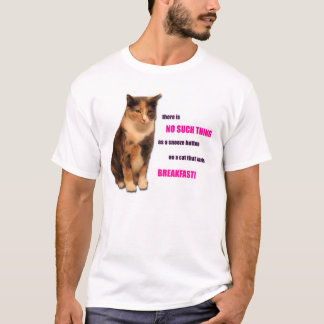 Frühstücks-Katzen-T - Shirt