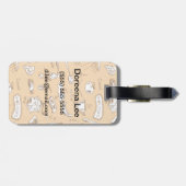 Frühstücks-Muster 2 Gepäckanhänger (Rückseite horizontal)