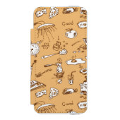 Frühstücks-Muster 2 Incipio iPhone Geldbeutel-Hülle (Folio Vorderseite)