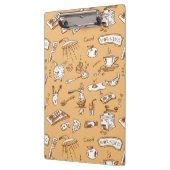 Frühstücks-Muster 2 Klemmbrett (Links)