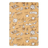 Frühstücks-Muster 2 Mini Klemmbrett (Rückseite)