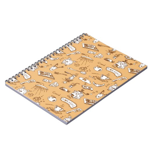 Frühstücks-Muster 2 Notizblock (Linke Seite)