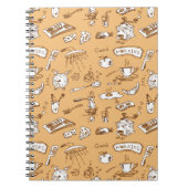 Frühstücks-Muster 2 Notizblock (Vorderseite)