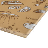 Frühstücks-Muster 2 Schneidebrett (Ecke)