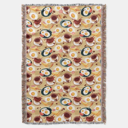 Frühstücks-Muster 3 Decke (Vorderseite Vertikal)