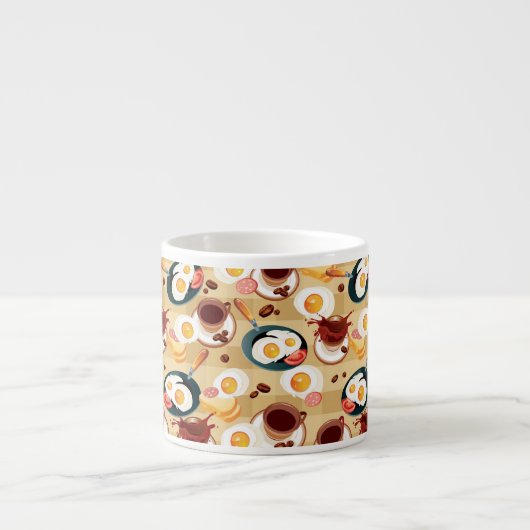Frühstücks-Muster 3 Espressotasse (Vorderseite)