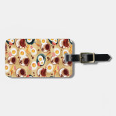 Frühstücks-Muster 3 Gepäckanhänger (Vorderseite horizontal)