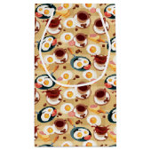 Frühstücks-Muster 3 Kleine Geschenktüte (Rückseite)