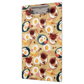 Frühstücks-Muster 3 Klemmbrett (Links)