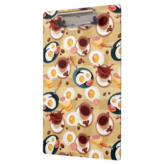 Frühstücks-Muster 3 Klemmbrett (Links)