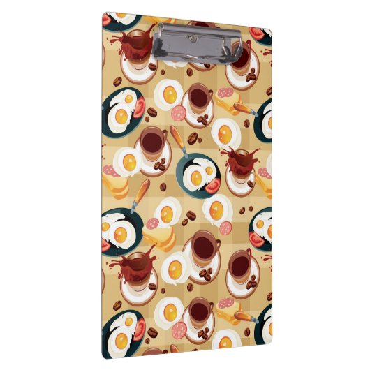 Frühstücks-Muster 3 Klemmbrett (Rechts)