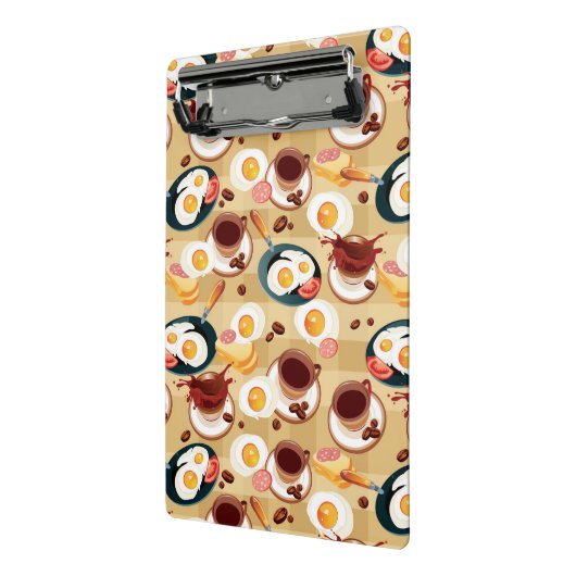 Frühstücks-Muster 3 Mini Klemmbrett (Gewinkelt2)