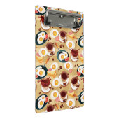 Frühstücks-Muster 3 Mini Klemmbrett (Schrägansicht)